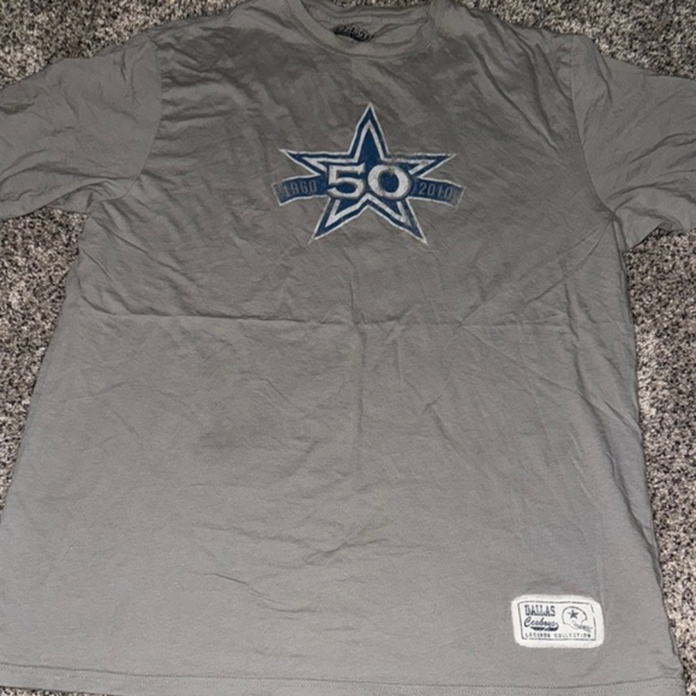 NFL Dallas Cowboys Gray Blue Short Sleeve Tee​